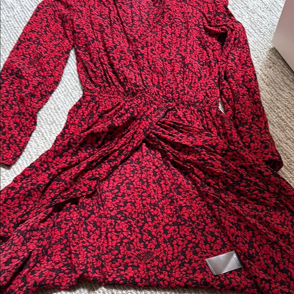 Zadig and Voltaire Women Red Floral Dress - Picture 7 of 7